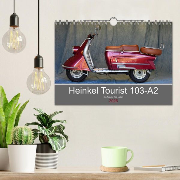 Produktbild: Heinkel Tourist 103-A2 Ein Freund f&uuml;rs Leben (Wandkalender 2026 DIN A4 quer), CALVENDO Monatskalender