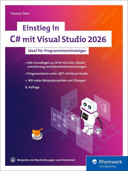 Produktbild: Einstieg in C# mit Visual Studio 2026