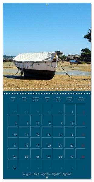 Produktbild: En attendant la mar&eacute;e... (Calendrier mural carr&eacute; 2026 30x30 cm) Calendrier double avec une page pour vos prises de notes