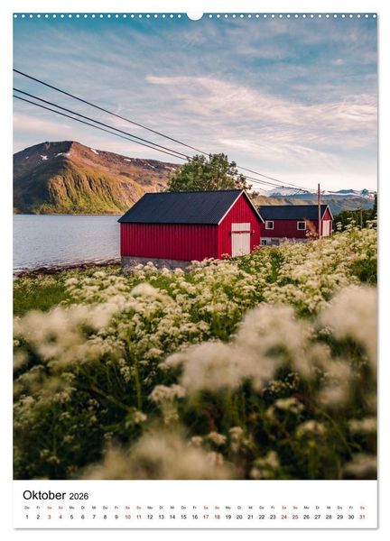 Produktbild: Norwegen - Eine Reise durch das skandinavische Land. (hochwertiger Premium Wandkalender 2026 DIN A2 hoch), Kunstdruck in Hochglanz