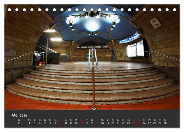 Produktbild: U-Bahn-Stationen des Westens (Tischkalender 2026 DIN A5 quer), CALVENDO Monatskalender