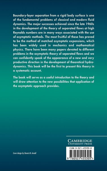 Produktbild: Asymptotic Theory of Separated Flows