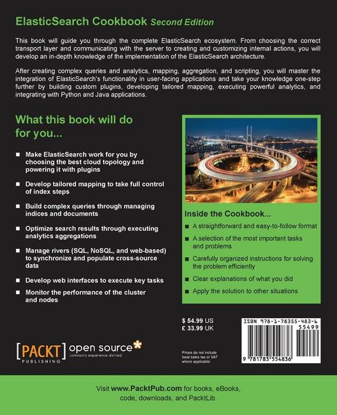 Produktbild: ElasticSearch Cookbook Second Edition