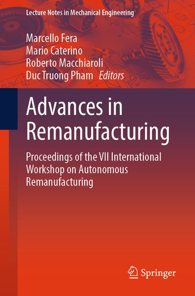 Produktbild: Advances in Remanufacturing