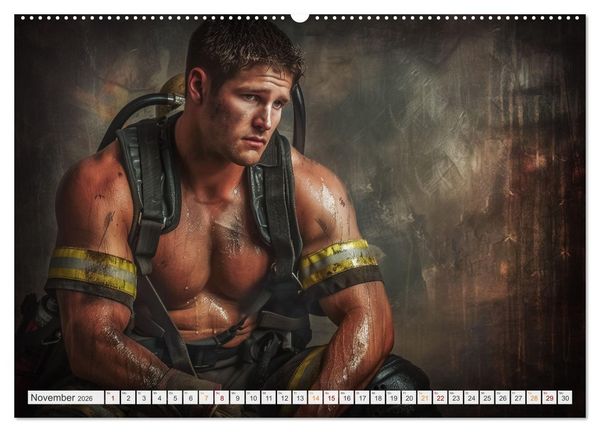 Produktbild: Feuerwehrm&auml;nner (Wandkalender 2026 DIN A2 quer), CALVENDO Monatskalender