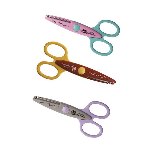 Produktbild: Fiskars Kinder Dekorscheren Zootiere 3er Set
