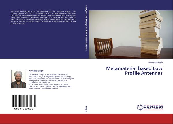 Produktbild: Metamaterial based Low Profile Antennas