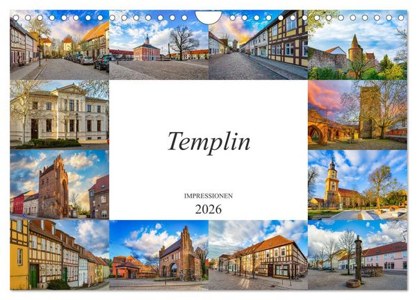 Templin Impressionen (Wandkalender 2026 DIN A4 quer), CALVENDO Monatskalender