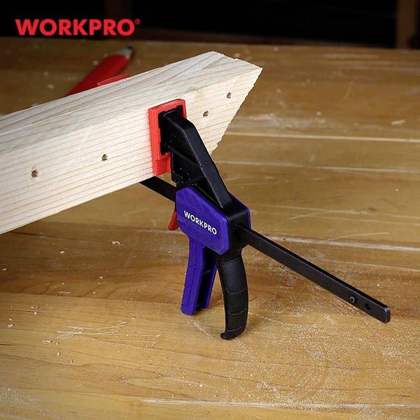 Produktbild: WorkPro WP232034 Einhandzwinge Produktabmessung, L&auml;nge: 100mm