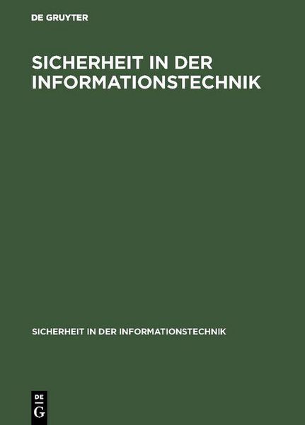 Produktbild: Sicherheit in der Informationstechnik