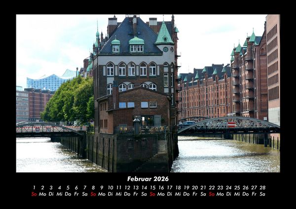 Produktbild: Hamburg 2026 Fotokalender DIN A3