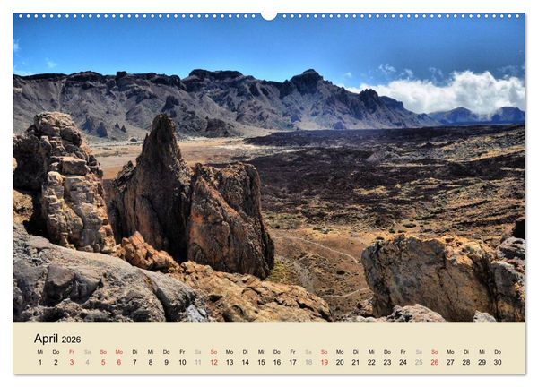 Produktbild: Teneriffa 2026 (Wandkalender 2026 DIN A2 quer), CALVENDO Monatskalender