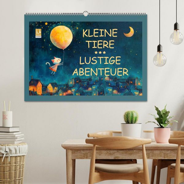 Produktbild: Kleine Tiere - Lustige Abenteuer (Wandkalender 2027 DIN A2 quer), CALVENDO Monatskalender