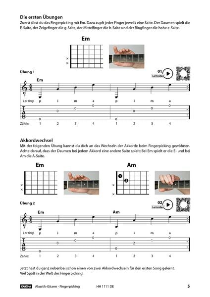 Produktbild: Akustik-Gitarre Fingerpicking - Schnell und einfach lernen