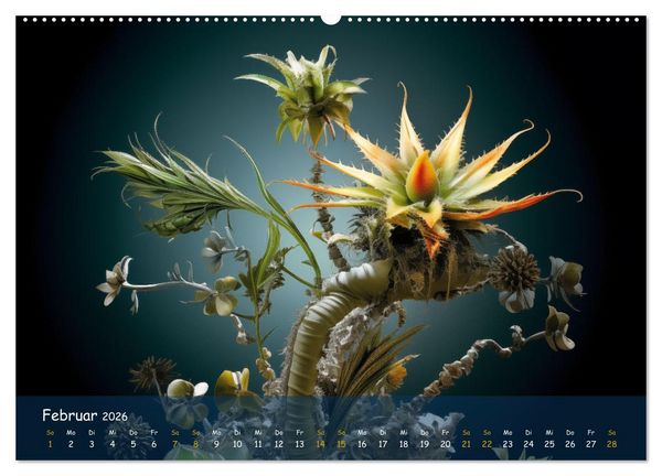 Produktbild: Exotische Pflanzen Close-up (hochwertiger Premium Wandkalender 2026 DIN A2 quer), Kunstdruck in Hochglanz