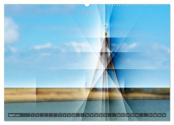 Produktbild: Digital - Kubistisch - Piktorial (hochwertiger Premium Wandkalender 2026 DIN A2 quer), Kunstdruck in Hochglanz