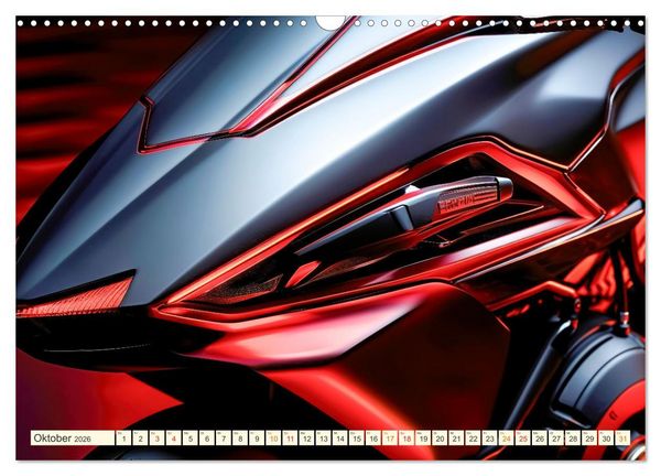 Produktbild: Blickpunkt Motorrad Sch&ouml;nheit im Design (Wandkalender 2026 DIN A3 quer), CALVENDO Monatskalender