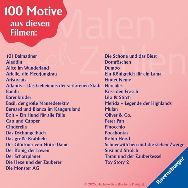 Produktbild: Disney - Malen nach Zahlen: Classics