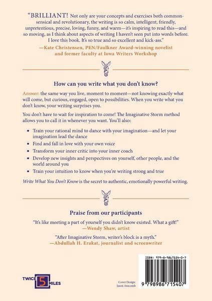Produktbild: WRITE WHAT YOU DON'T KNOW