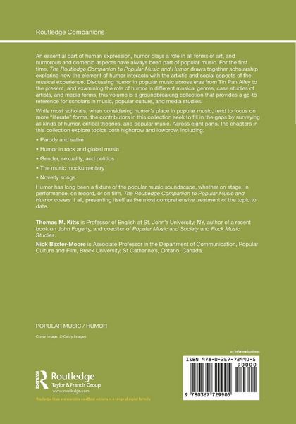 Produktbild: The Routledge Companion to Popular Music and Humor