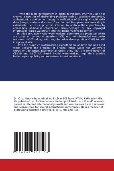 Produktbild: Digital Image and Video watermarking