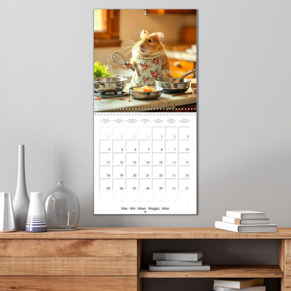 Produktbild: Hamster housekeeping - little paws and big Jobs (Wall Calendar 2026 12 &times; 12 Inch) CALVENDO 12 Month Wall Calendar