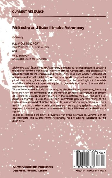 Produktbild: Millimetre and Submillimetre Astronomy