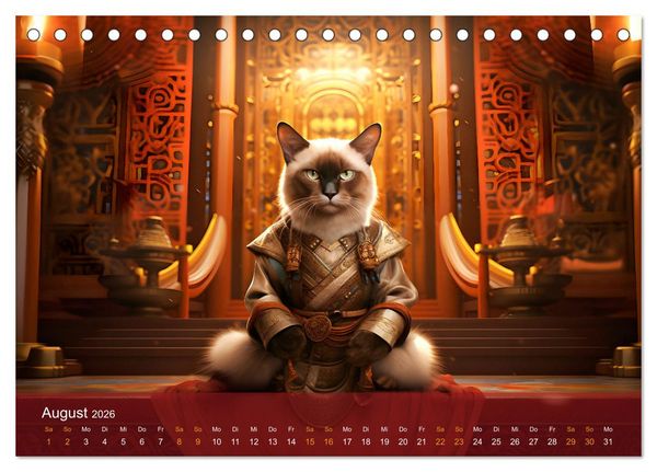 Produktbild: Charaktiere Katzen dieser Welt (Tischkalender 2026 DIN A5 quer), CALVENDO Monatskalender