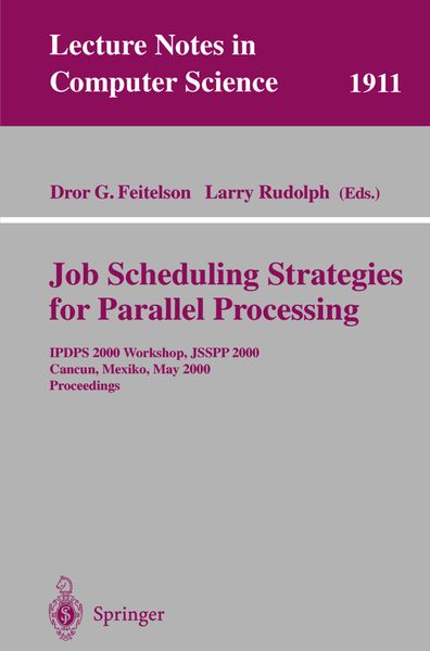Produktbild: Job Scheduling Strategies for Parallel Processing