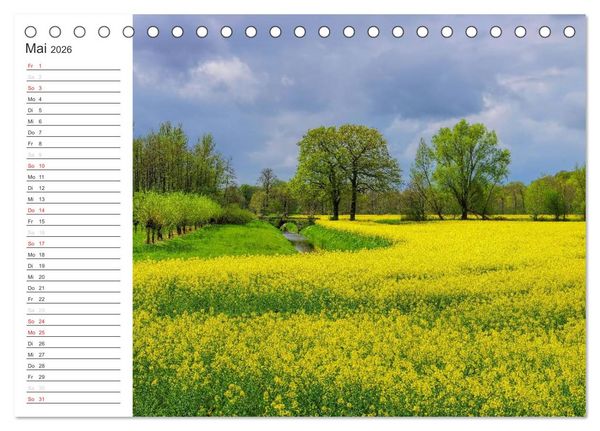 Produktbild: Ostfriesland - zwischen Watt und Moor (Tischkalender 2026 DIN A5 quer), CALVENDO Monatskalender