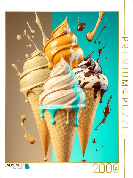 Produktbild: CALVENDO Puzzle Vanille Karamel und Mandel Kombi | 2000 Teile Lege-Gr&ouml;&szlig;e 90x67cm Foto-Puzzle f&uuml;r gl&uuml;ckliche Stunden