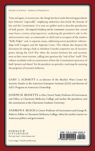 Produktbild: Imperial Presidency and the Constitution