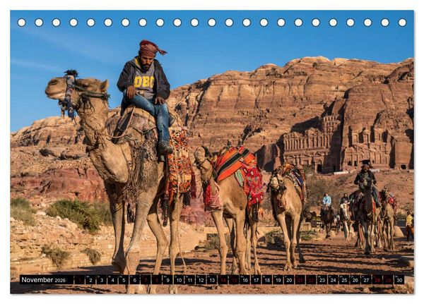 Produktbild: Petra - Jordanien (Tischkalender 2026 DIN A5 quer), CALVENDO Monatskalender