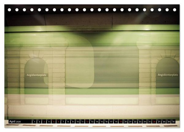 Produktbild: U-Bahn-Stationen Hannover (Tischkalender 2026 DIN A5 quer), CALVENDO Monatskalender