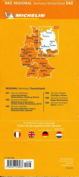 Produktbild: Michelin Mecklenburg-Vorpommern, Sachsen-Anhalt, Brandenburg, Berlin