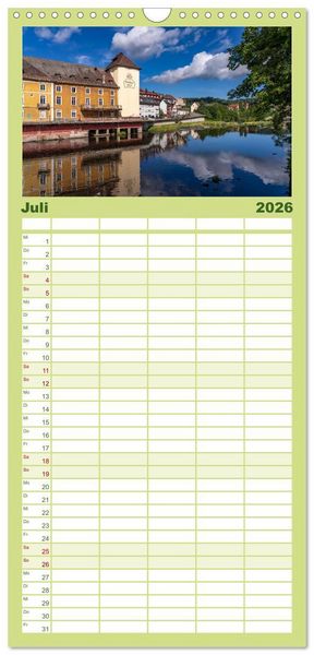 Produktbild: Familienplaner 2026 - Schwarzwald - Das Murgtal mit 5 Spalten (Wandkalender, 21 x 45 cm) CALVENDO