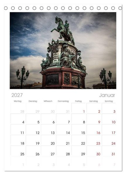 Produktbild: Tischplaner 2027 - Sankt Petersburg - "Venedig des Nordens" (A5 Tischkalender zum Aufstellen) CALVENDO