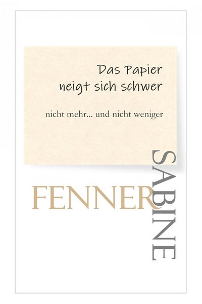 Produktbild: Das Papier neigt sich schwer