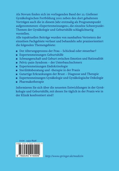Produktbild: Gie&szlig;ener Gyn&auml;kologische Fortbildung 2001