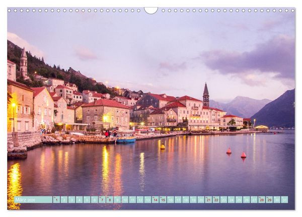Produktbild: Perast in Montenegro - Romantisches St&auml;dtchen in faszinierender Landschaft (Wandkalender 2026 DIN A3 quer), CALVENDO Monatskalender