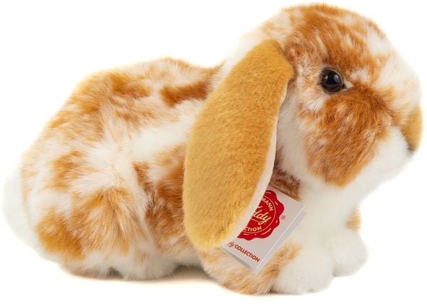 Produktbild: Teddy Hermann 93730 - Widderkaninchen hellbraun-wei&szlig; gescheckt, Hase-Pl&uuml;schtier, 23 cm