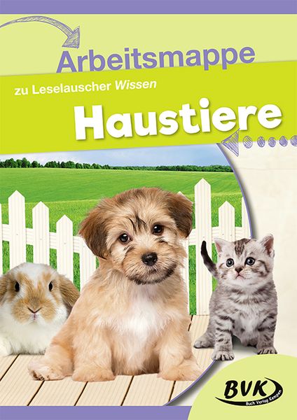 Produktbild: Arbeitsmappe zu Leselauscher Wissen: Haustiere