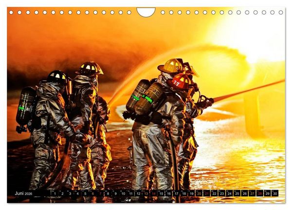 Produktbild: Feuerwehr - Leben mit der Gefahr (Wandkalender 2026 DIN A4 quer), CALVENDO Monatskalender
