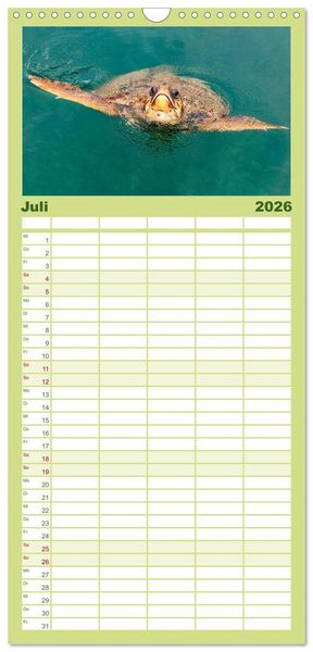 Produktbild: Familienplaner 2026 - Kefalonia Kleine Juwelen im Ionischen Meer mit 5 Spalten (Wandkalender, 21 x 45 cm) CALVENDO