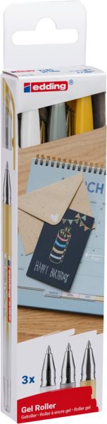 Produktbild: Edding Gelroller 2185 metallic 3er Set