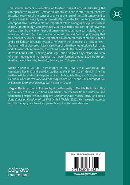 Produktbild: The Concept of Drive in Classical German Philosophy