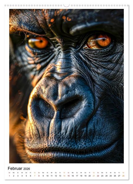 Produktbild: Afrikas Tierwelt - imposante K&ouml;pfe (hochwertiger Premium Wandkalender 2026 DIN A2 hoch), Kunstdruck in Hochglanz