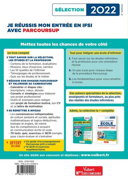 Produktbild: Je Reussis Mon Entree en Ifsi Avec Parcoursup 2022: Pour Integrer