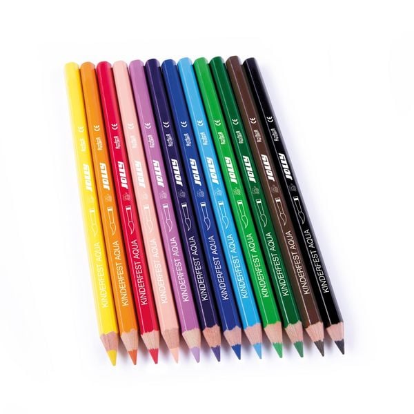 Produktbild: JOLLY Buntstifte Supersticks Kinderfest AQUA, 12er Metalletui