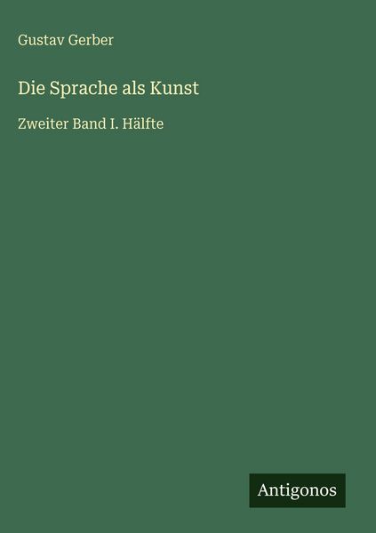 Produktbild: Die Sprache als Kunst